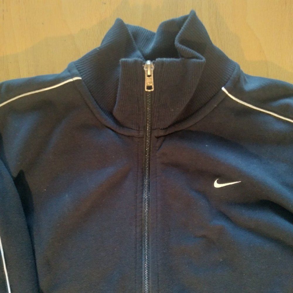 Vintage Nike Striped Zipper Track Jacket Warm Up Athletic
